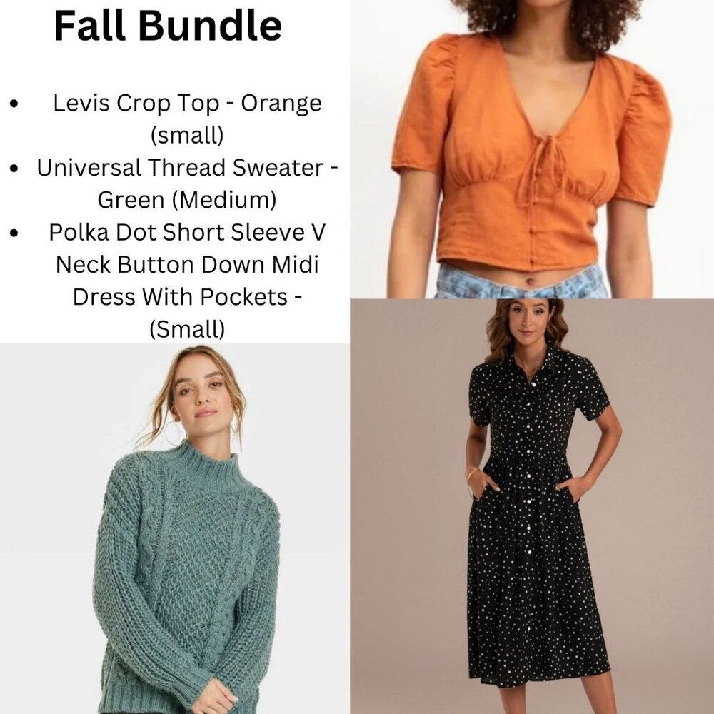 BUNDLE ITEM SOLD - Fall Bundle - Levi, Universal Thread, and Petal Lush